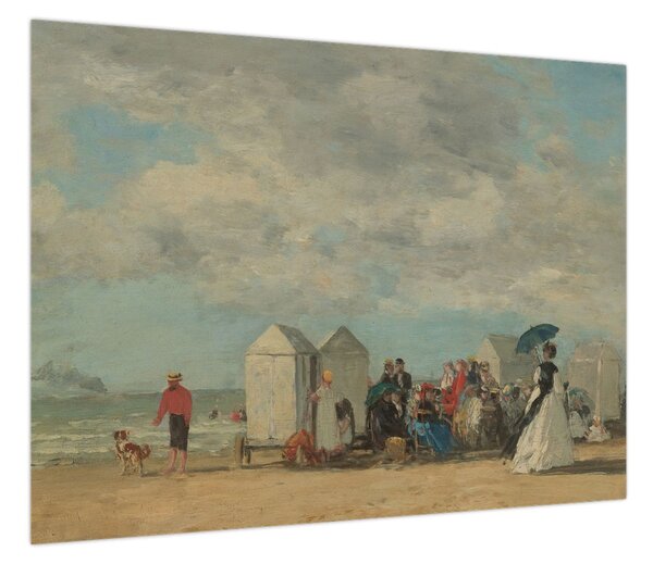 Obraz - Eugène Boudin, Beach Scene, reprodukcje (70x50 cm)