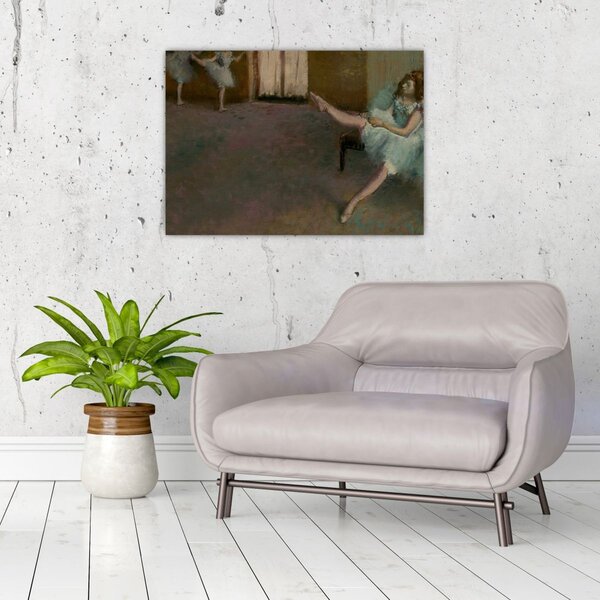 Obraz - Edgar Degas, Before the Ballet, reprodukcje (70x50 cm)