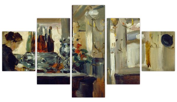 Obraz - Style of Edouard Manet, Bon Bock Cafe, reprodukcje (125x70 cm)
