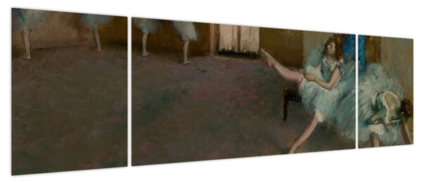 Obraz - Edgar Degas, Before the Ballet, reprodukcje (170x50 cm)