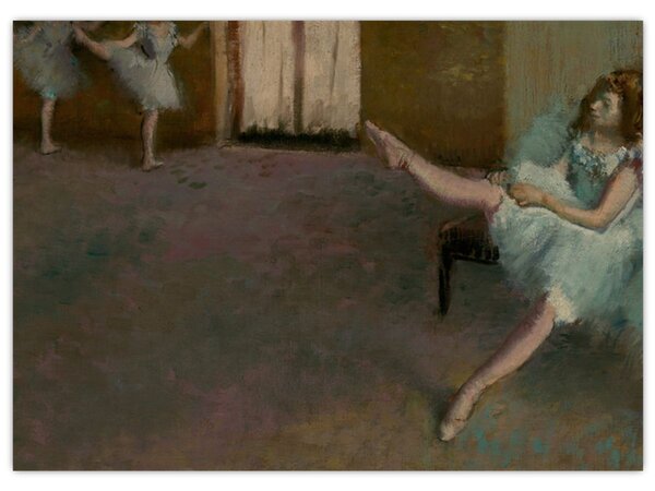 Obraz - Edgar Degas, Before the Ballet, reprodukcje (70x50 cm)