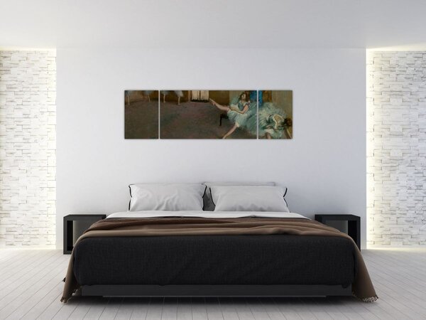 Obraz - Edgar Degas, Before the Ballet, reprodukcje (170x50 cm)