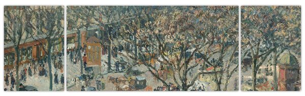 Obraz - Camille Pissarro, Boulevard des Italiens, Morning, Sunlight, reprodukcje (170x50 cm)