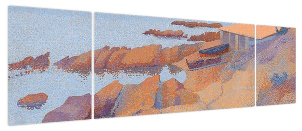 Obraz - Henri Edmond Cross, Calanque des Antibois, reprodukcje (170x50 cm)