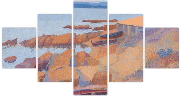 Obraz - Henri Edmond Cross, Calanque des Antibois, reprodukcje (125x70 cm)