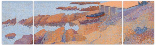 Obraz - Henri Edmond Cross, Calanque des Antibois, reprodukcje (170x50 cm)