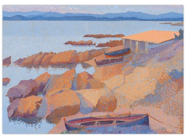 Obraz - Henri Edmond Cross, Calanque des Antibois, reprodukcje (70x50 cm)