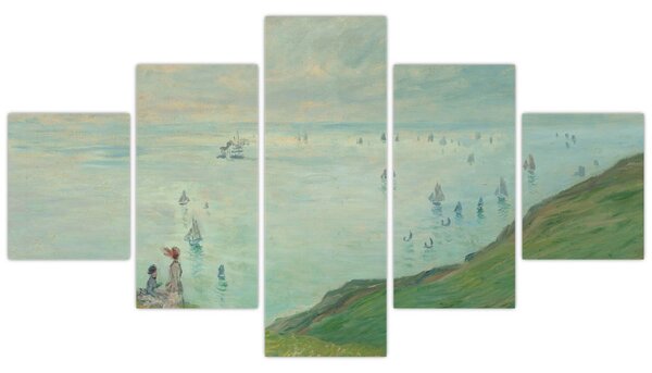 Obraz - Henri Fantin-Latour, Cliffs at Pourville, reprodukcje (125x70 cm)