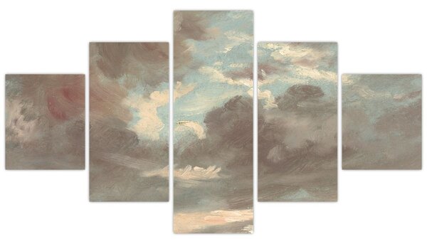 Obraz - John Constable, Cloud Study Stormy Sunset, reprodukcje (125x70 cm)