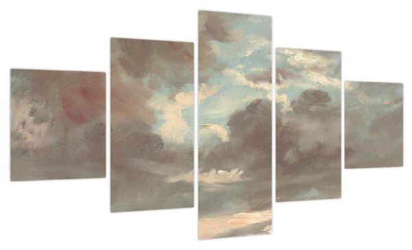 Obraz - John Constable, Cloud Study Stormy Sunset, reprodukcje (125x70 cm)