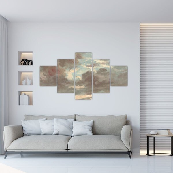 Obraz - John Constable, Cloud Study Stormy Sunset, reprodukcje (125x70 cm)