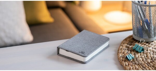 Szara dekoracja świetlna na USB Booklight – Gingko