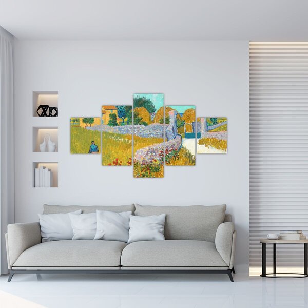 Obraz - Vincent van Gogh, Farmhouse in Provence, reprodukcje (125x70 cm)