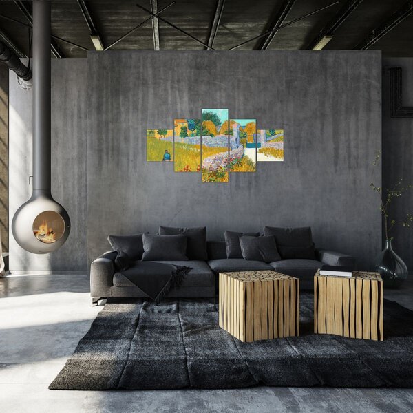 Obraz - Vincent van Gogh, Farmhouse in Provence, reprodukcje (125x70 cm)