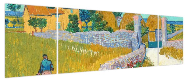 Obraz - Vincent van Gogh, Farmhouse in Provence, reprodukcje (170x50 cm)