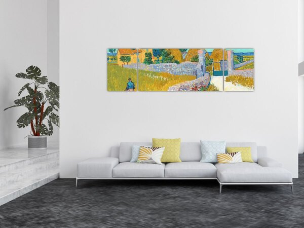 Obraz - Vincent van Gogh, Farmhouse in Provence, reprodukcje (170x50 cm)