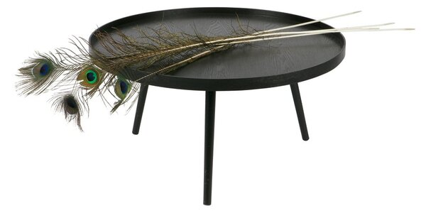 Czarny stolik WOOOD Mesa, Ø 78 cm