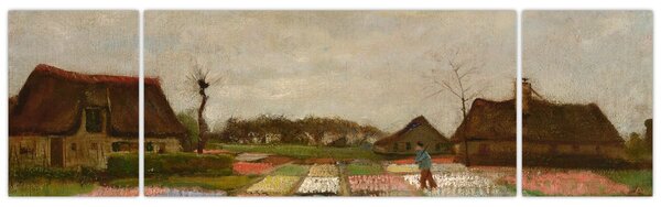 Obraz - Vincent van Gogh, Flower Beds in Holland, reprodukcje (170x50 cm)