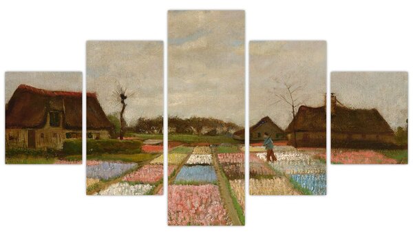 Obraz - Vincent van Gogh, Flower Beds in Holland, reprodukcje (125x70 cm)