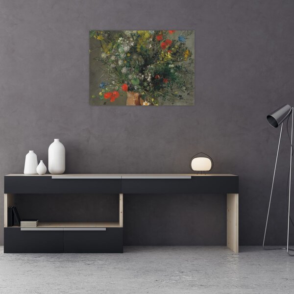 Obraz - Auguste Renoir, Flowers in a Vase, reprodukcje (70x50 cm)