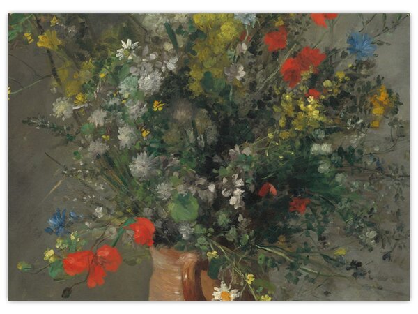 Obraz - Auguste Renoir, Flowers in a Vase, reprodukcje (70x50 cm)