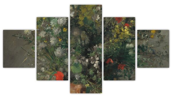 Obraz - Auguste Renoir, Flowers in a Vase, reprodukcje (125x70 cm)