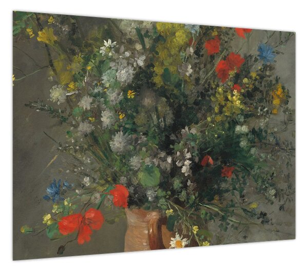 Obraz - Auguste Renoir, Flowers in a Vase, reprodukcje (70x50 cm)