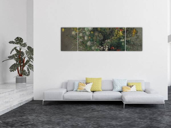Obraz - Auguste Renoir, Flowers in a Vase, reprodukcje (170x50 cm)