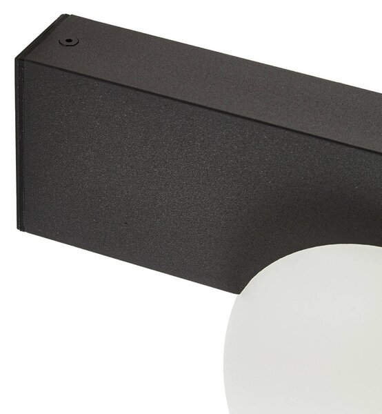 Kinkiet zewnętrzny LED Vijon Lucande, czarny, aluminium, nowoczesny