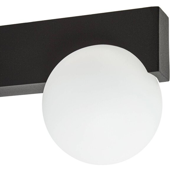 Kinkiet zewnętrzny LED Vijon Lucande, czarny, aluminium, nowoczesny