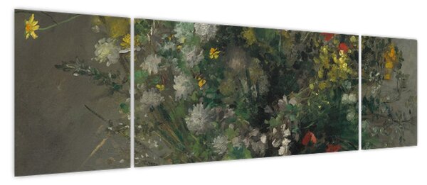 Obraz - Auguste Renoir, Flowers in a Vase, reprodukcje (170x50 cm)