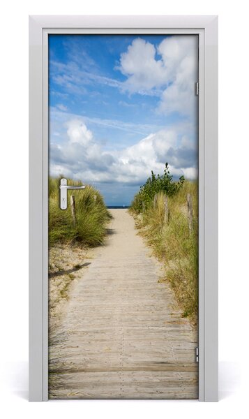 Naklejka na drzwi samoprzylepna Ścieżka na plażę