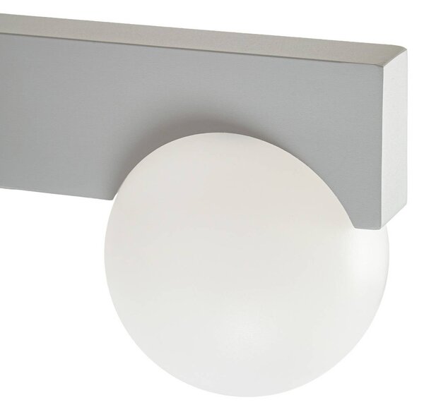 Kinkiet zewnętrzny LED Vijon Lucande, aluminiowy / szary / cynkowy, aluminium, nowoczesny