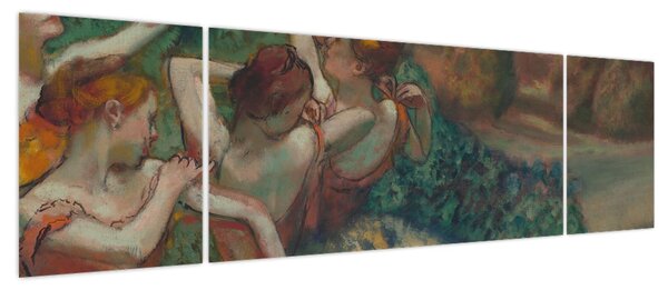 Obraz - Edgar Degas, Four Dancers, reprodukcje (170x50 cm)