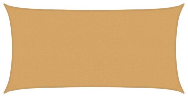 Żagiel przeciwsłoneczny, 160 g/m², piaskowy, 2,5x5 m, hdpe