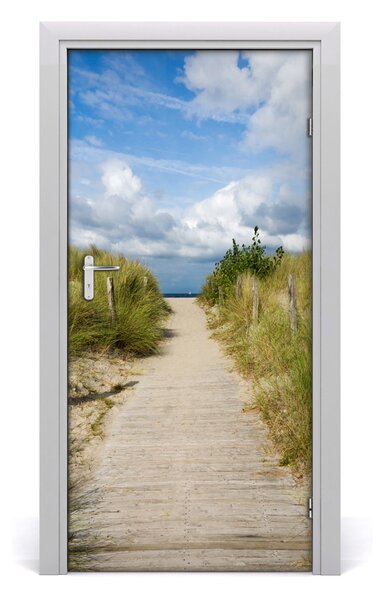 Naklejka na drzwi samoprzylepna Ścieżka na plażę