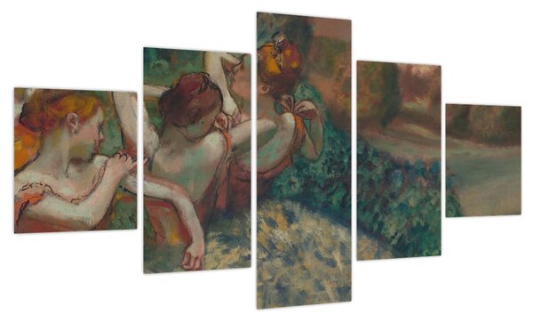 Obraz - Edgar Degas, Four Dancers, reprodukcje (125x70 cm)