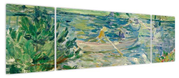 Obraz - Berthe Morisot, Girl in a Boat with Geese, reprodukcje (170x50 cm)