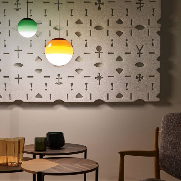 MARSET Lampa wisząca designerska Dipping Light, możliwość ściemniania, zielony, salon / jadalnia, szkło, design