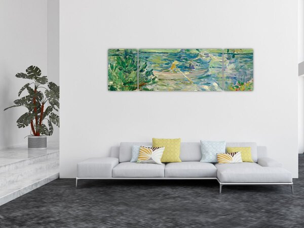 Obraz - Berthe Morisot, Girl in a Boat with Geese, reprodukcje (170x50 cm)