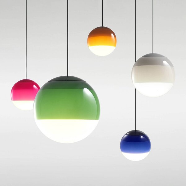 MARSET Lampa wisząca designerska Dipping Light, możliwość ściemniania, zielony, salon / jadalnia, szkło, design