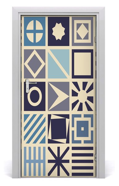 Naklejka fototapeta na drzwi Geometryczne tło