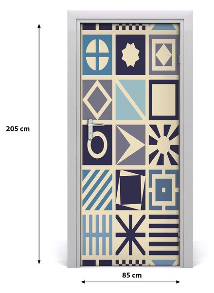 Naklejka fototapeta na drzwi Geometryczne tło