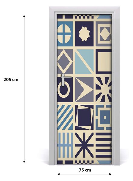Naklejka fototapeta na drzwi Geometryczne tło