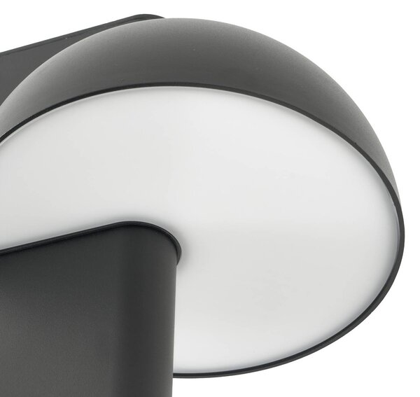 Lampa zewnętrzna LED Lucande Velira, czarna, 220 cm, 3-punktowa Velira, czarny, metal, nowoczesny