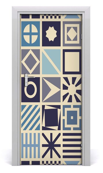 Naklejka fototapeta na drzwi Geometryczne tło