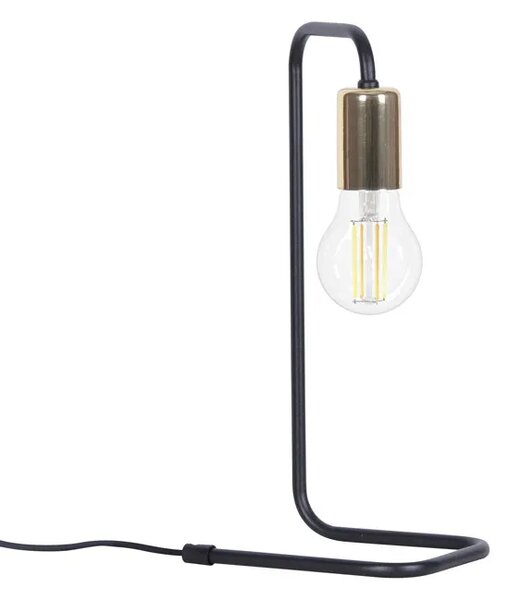 Czarna industrialna lampka stołowa - S834 S2-L91