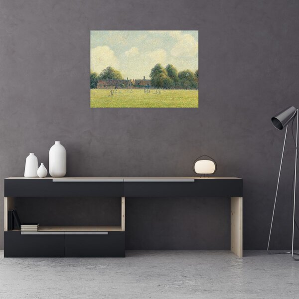 Obraz - Camille Pissarro, Hampton Court Green, reprodukcje (70x50 cm)