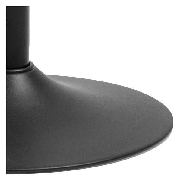 Czarny metalowy hoker z regulowaną wysokością (wysokość siedziska 59 cm) Finch – Actona