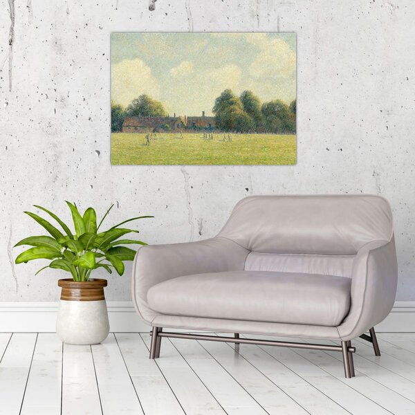 Obraz - Camille Pissarro, Hampton Court Green, reprodukcje (70x50 cm)